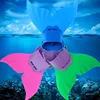 Swim Diving Mermaid Fins Free Diving Breaststroke Silicone Non-slip Children Professional Diving Training Swimming Fins 1