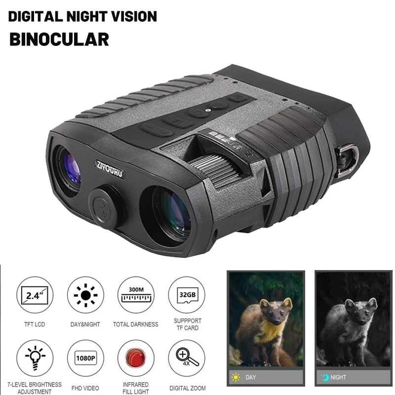 

40X Zoom Digital Night Vision FHD Image Video Recording Infrared Camera Camcorder 3 " Large Window Screen Display for Day Night