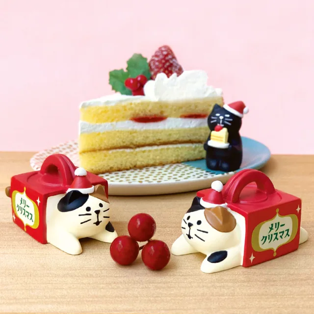 ZAKKA 크리스마스 일본 고양이 산타클로스 벨 타이드 플레이 미니어처 식료품 DIY 송진 홈 장식 팝콘 스타 골든 걸은 인테리어 장식이며 선물로도 완벽합니다