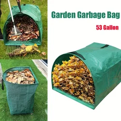 Large Capacity Garden Waste Bag for Leaf and Debris Collection (Green)