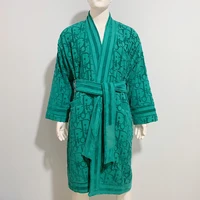 Dressing gown women's autumn and winter long coral fleece thick couple bathrobe men's pajamas winter loungewear 3
