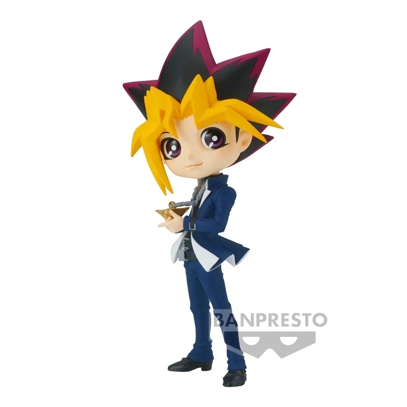 

Bandai Genuine Duel Monsters Anime Figure Q posket Mutou Yuugi Action Figure Toys For Kids Gift Collectible Model Ornaments