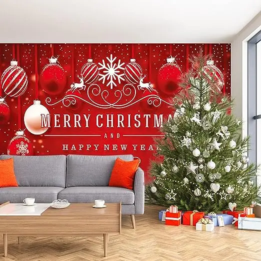 Christmas Garage Door Banner Decorations, party decorations