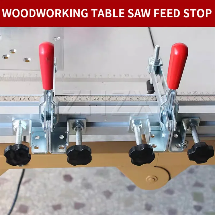 Woodworking Table Saw Feed Presser Milling Machine Workbench Tenon Processing Cu