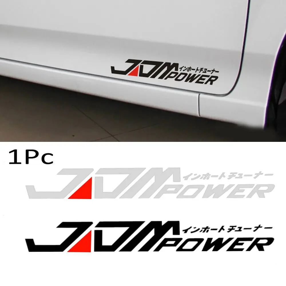 Waterproof JDM Car Sticker Bumper Decal Black/White