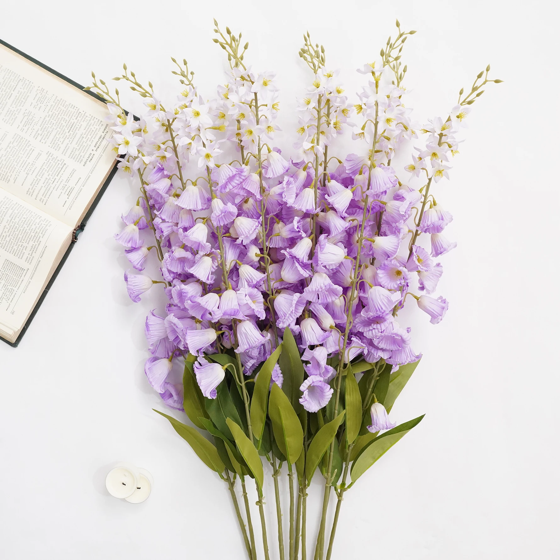 Chuxin Purple Bellflower Artificial Flower for Weddings and Home Decor