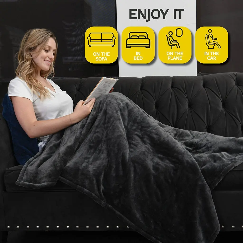 Electric Heating Pad Fast-Heating Heated Blanket Washable Soft And  Comfortable Flannel Electric Blanket 10 Heating Settings - AliExpress