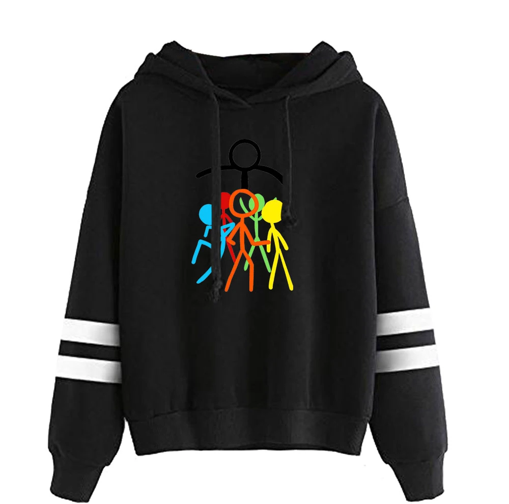 Alan Becker Merch Unisex Pocketless Parallel Bars Sleeve Sweatshirts Women Men's Hoodie Young Youtuber Funny Clothes