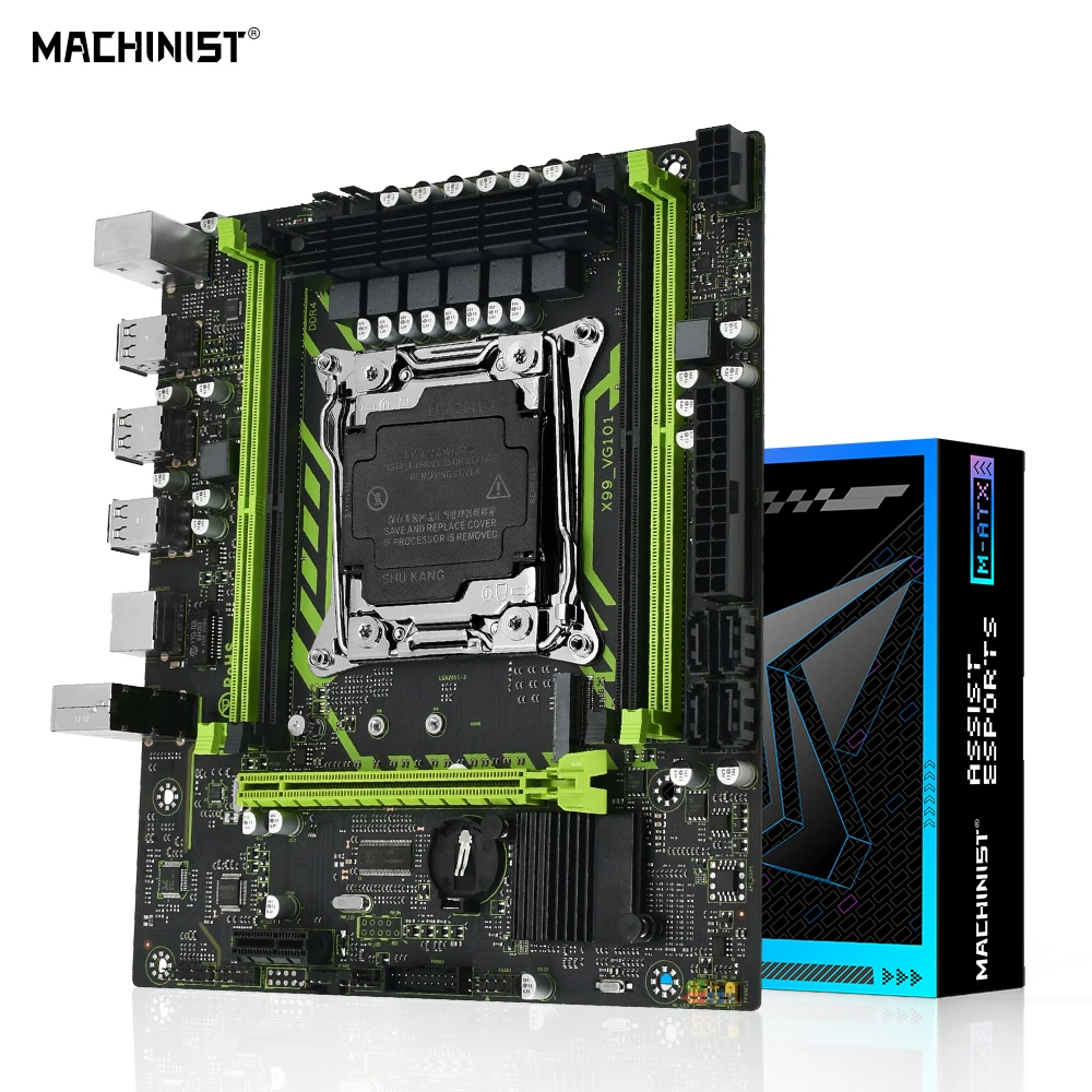 

MACHINIST X99 материнская плата LGA 2011-3 Поддержка Xeon E5 2666 V3 2667 V4 центральный процессор DDR4 ECC оперативная память NVME M.2 USB 3,0 VG101