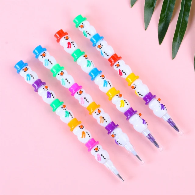 10/20/50pcs Snowman Pencils Christmas Gingersnap Block Drawing Writing Pens  Students School Stationery Pencil Office Supplies - AliExpress