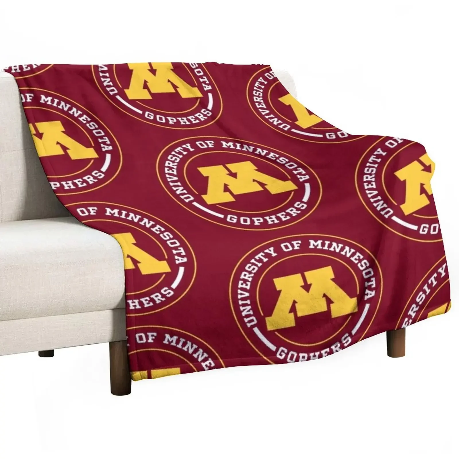 

Gophers - Circle Design Throw Blanket Extra Large Throw Beach Blankets