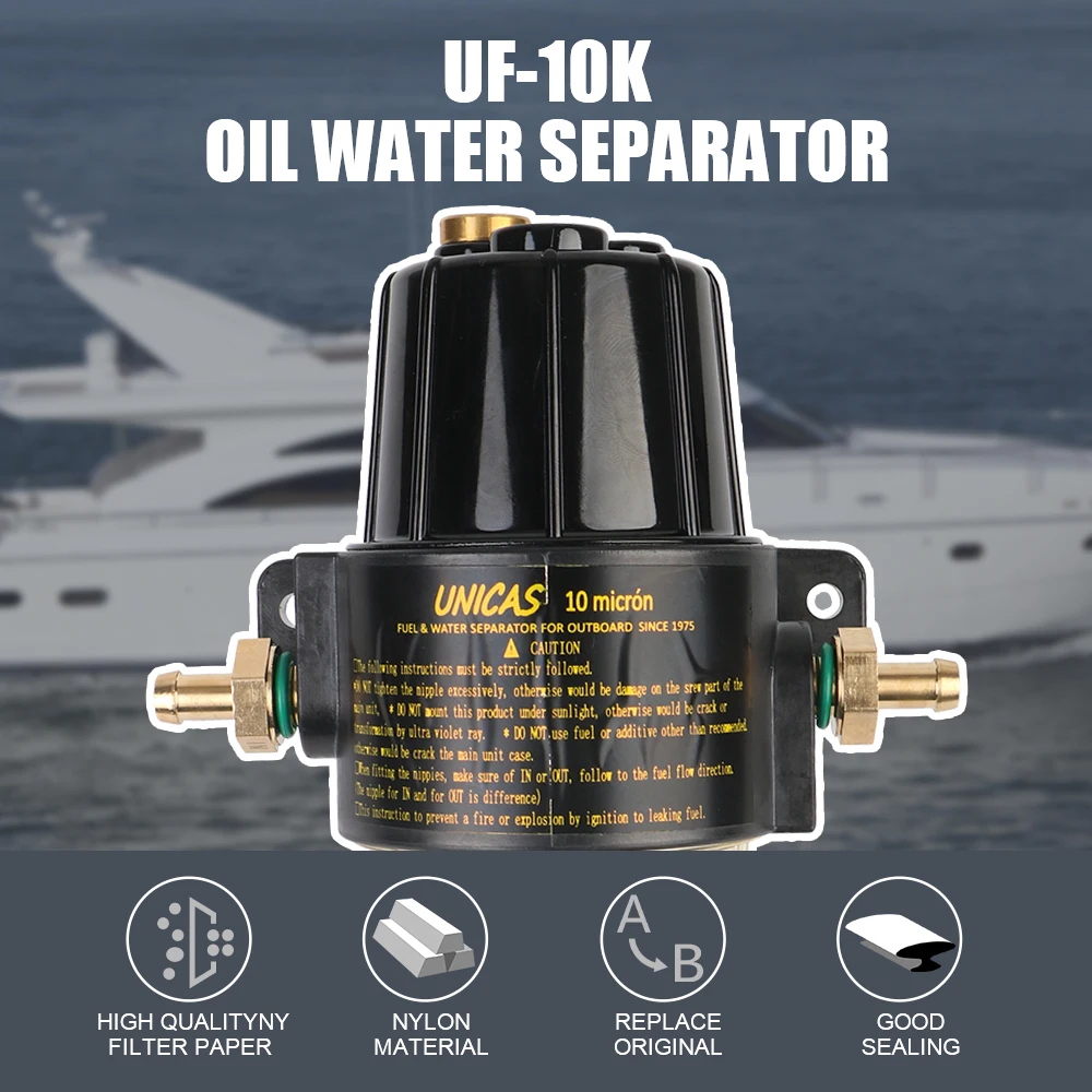 UF-10K Oil Water Separator Tank Boat Diesel Fuel Filter Element Set Outboard Motors Auto Parts Marine Accessories Universal