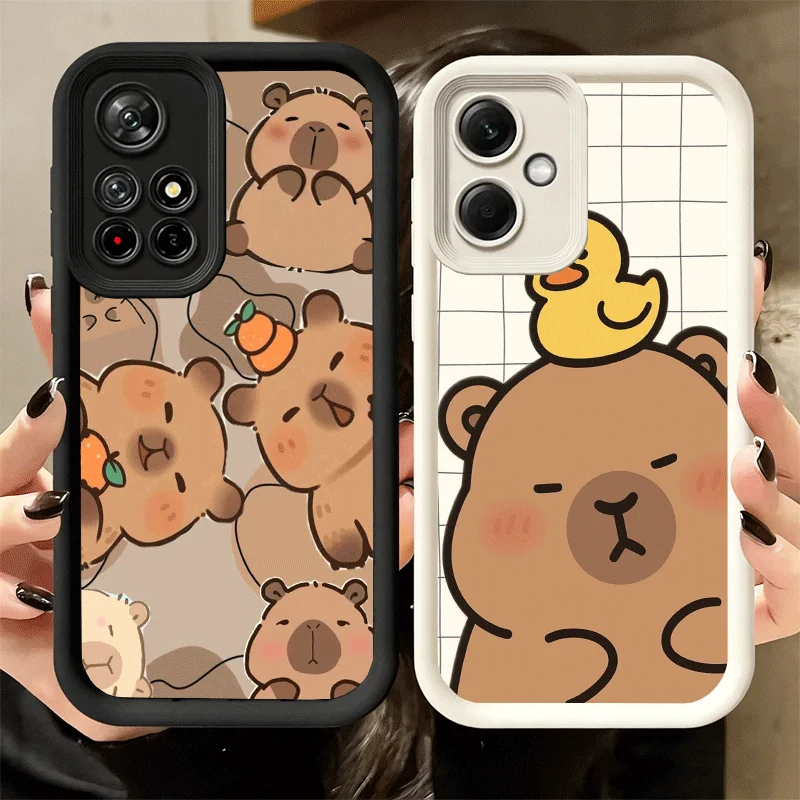 Capybara Cartoon Cute Soft Phone Case Shell