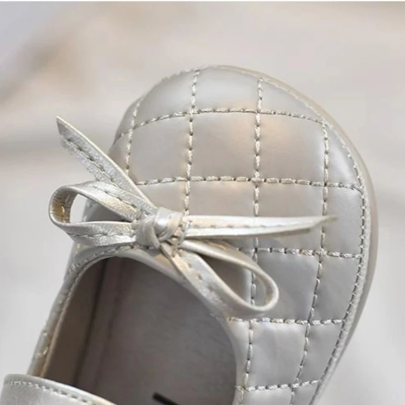 Fashion Leather Shoe Versatile Comfort Casual Girl Shoes Simple New Kid Shoe Soft Soled Comfort Sandals Flat Sweet Princess