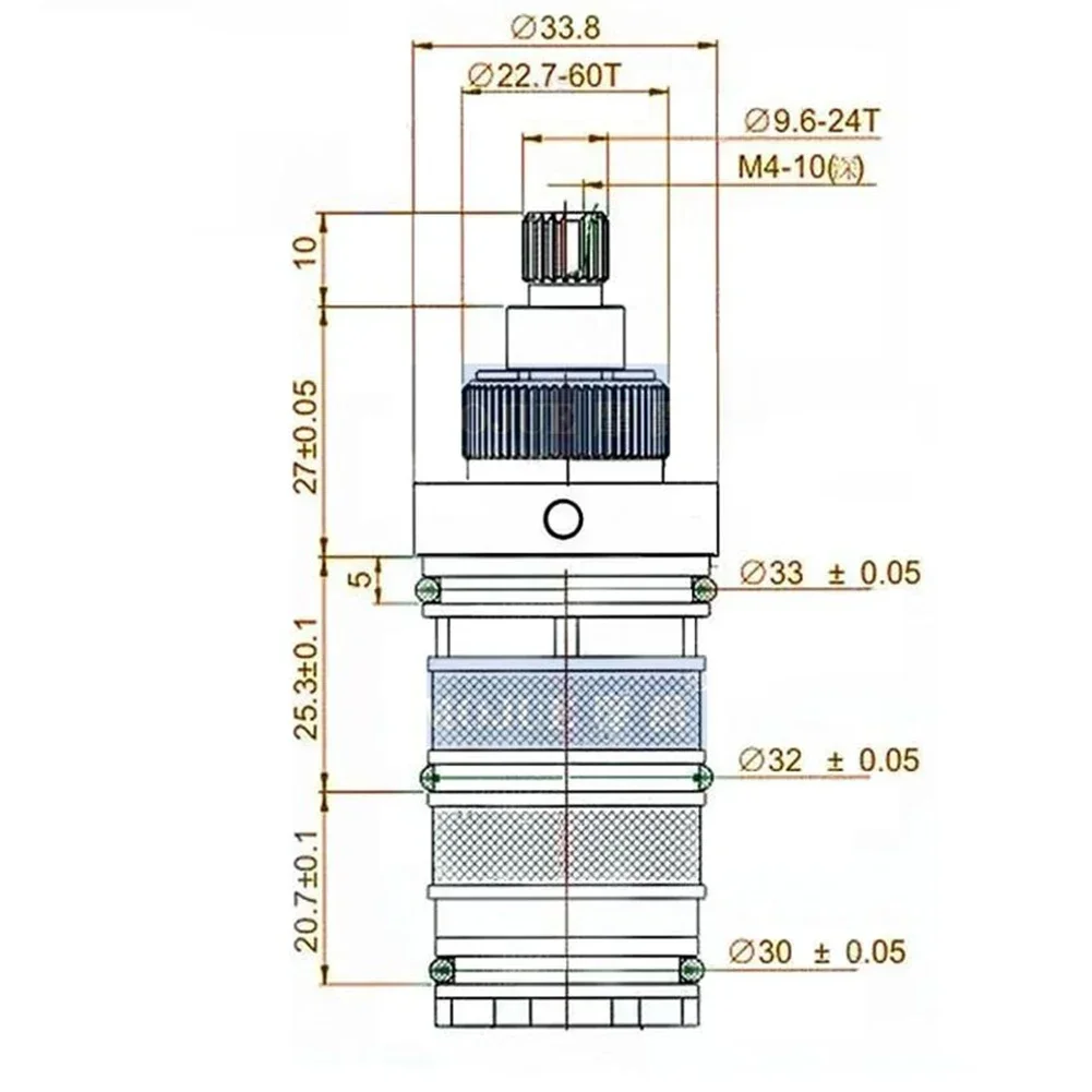 Shower Valve Thermostatic Cartridge Thermostatic Mixer Valve Bathroom Hardware Cartridge