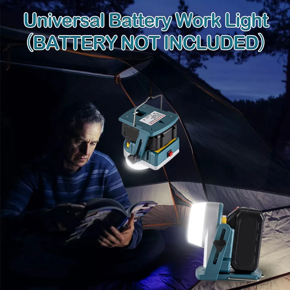 A67P-LED 라이트 18V 리튬 배터리 BL1820 BL1840 BL1850 BL1860 BL1860B LED 스포트라이트 캠핑 야외 조명