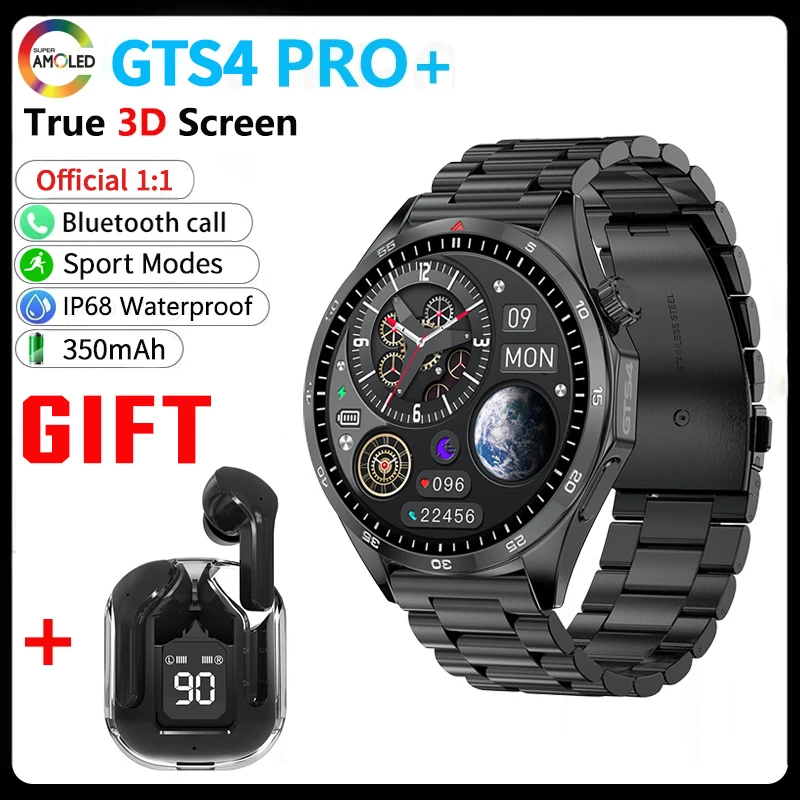 LEMFO 남녀공용 1.5 HD 스크린 스마트 워치, 블루투스 통화, IP68 방수 시계, GT4 스마트 워치, 366*366, 2024 신제품  Best5