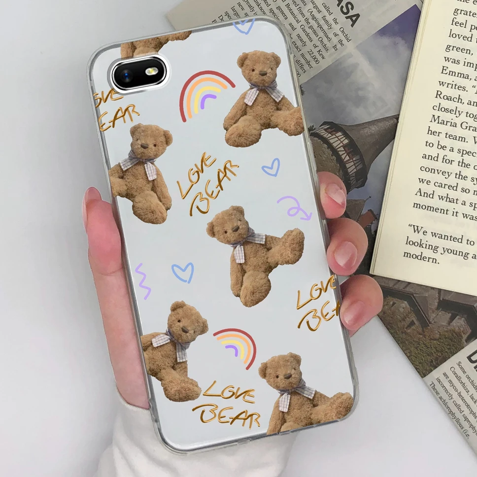 Cute Sweet Girl Transparent Soft Silicone Phone Case – 6.1 inches