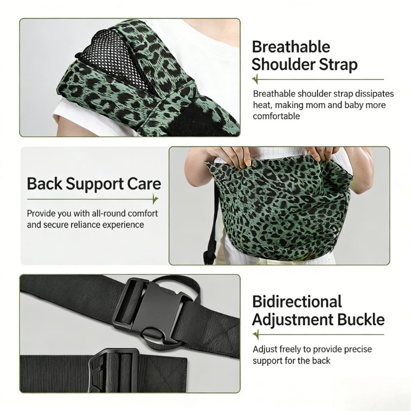 Portable Sling Baby Carrier Wrap Toddler Backpack Shoulder Bag Bebe Carriers Newborn Backpacks Infant Bags for New Born - 3