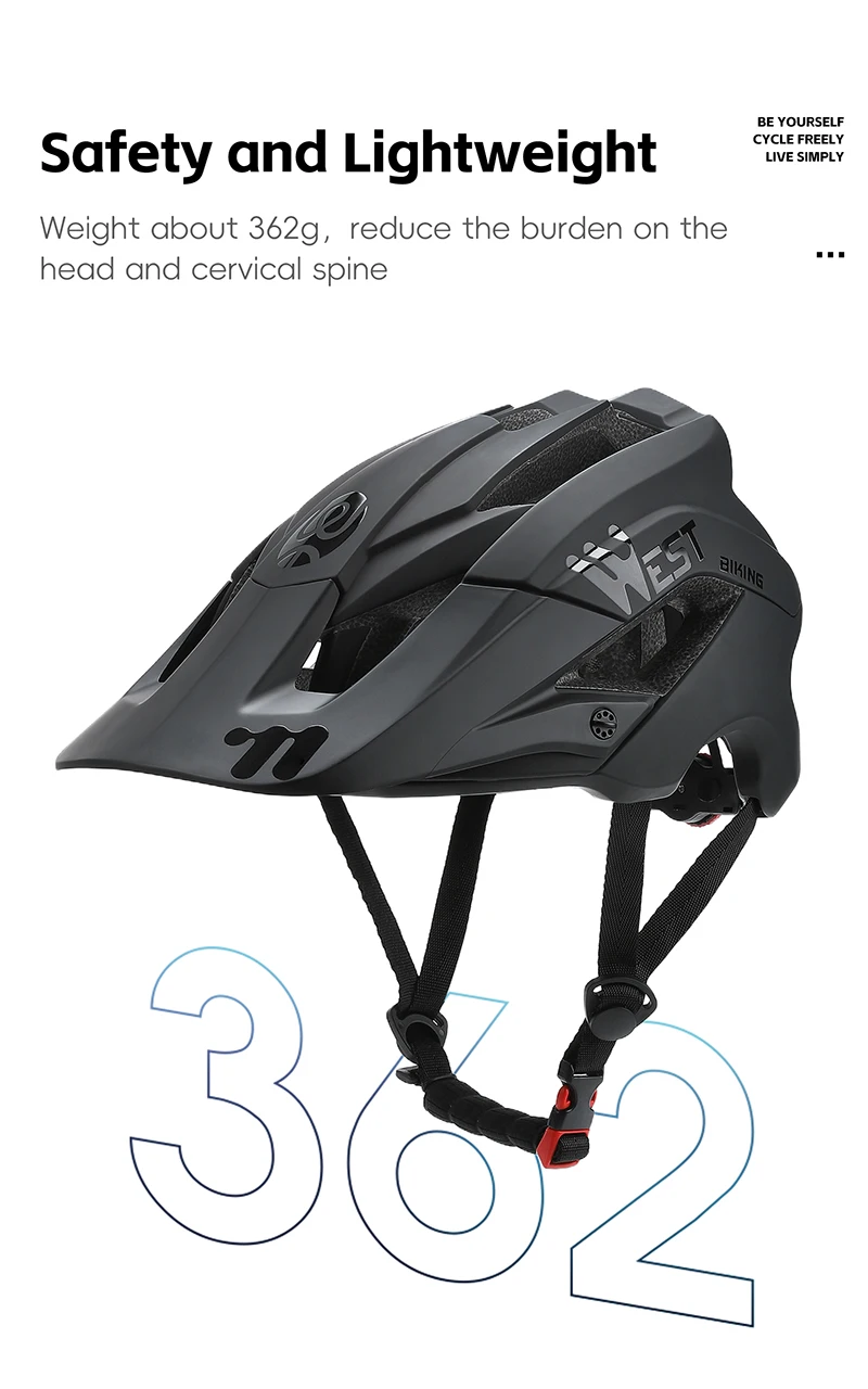 WEST RADFAHREN Fahrrad Helm Ultraleicht 56-62cm Atmungs MTB Rennrad Helme Männer Frauen Sicherheit Casco Ciclismo Radfahren helm – Detail 10