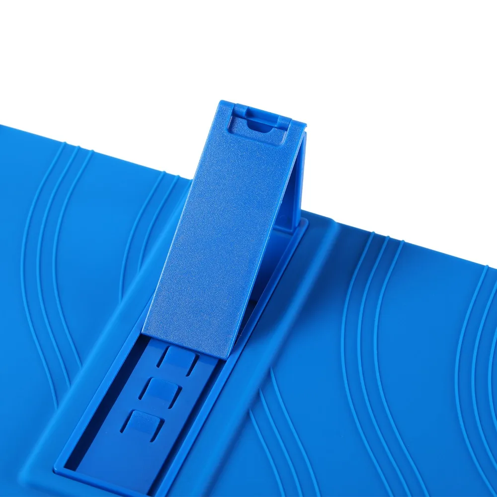 Enhanced Portable Soft Silicon Tablet Case with Rear Kickstand, Shockproof Design, 12.7