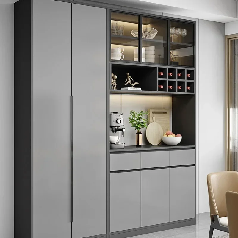 Liquor Home Wine Cabinets Display Living Room Modern Storage Wine Cabinets Simplicity Glass Botellero Vino Furniture QF50JG