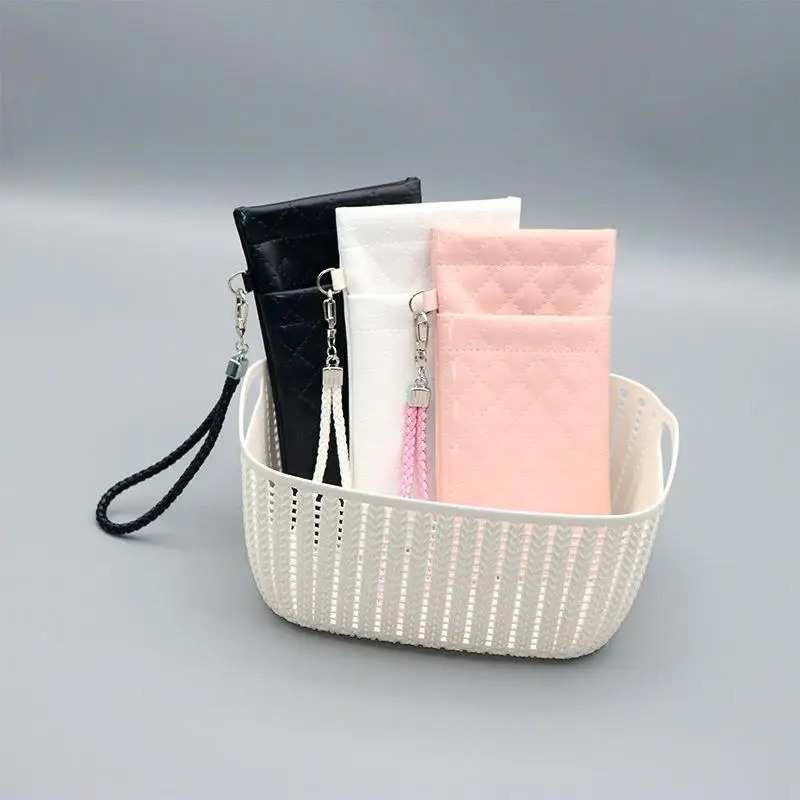 1pc étui à Lunettes Mode En Cuir PU Crochet En Métal Porte-lunettes Couverture De Pour Hommes