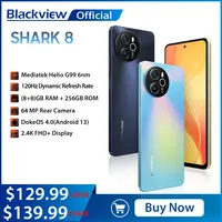 Blackview SHARK 8 Smartphone Android13 G99 Mobile Phone 6.78'' 120Hz 2.4K Display 16GB RAM 128GB/256GB ROM 64MP Cameras Phones 1