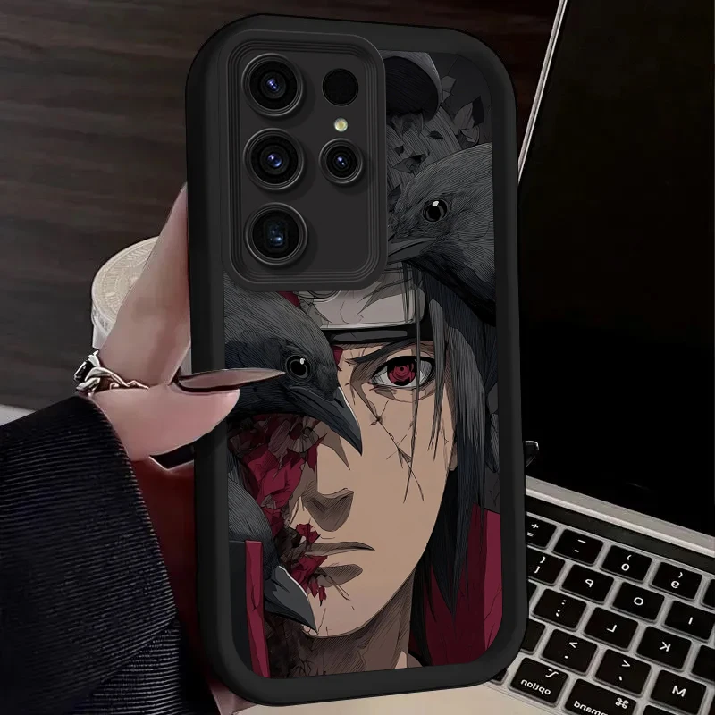 Naruto Uchiha Itachi Crow Oil Ink Art Phone Case