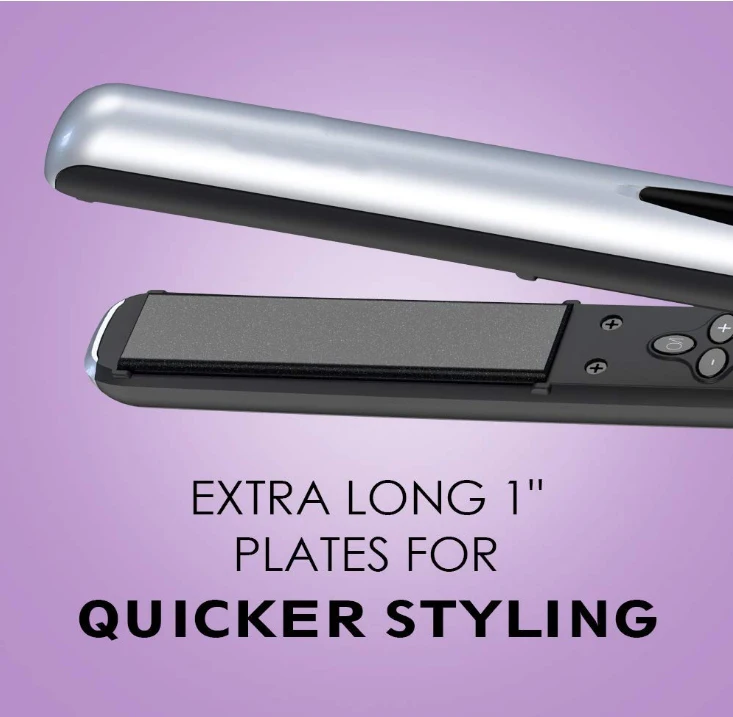 Hair Iron 1 inch ionic Ceramic Hair Straightener Professional iron with LED digital and temperature control 6