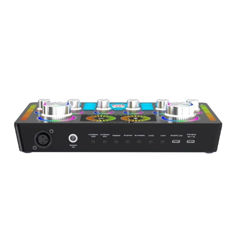 

Professional Live Sound Card Noise Reduction Sound board Sound Mixer Board Live Sound Card 12 Electric Tones Mixer