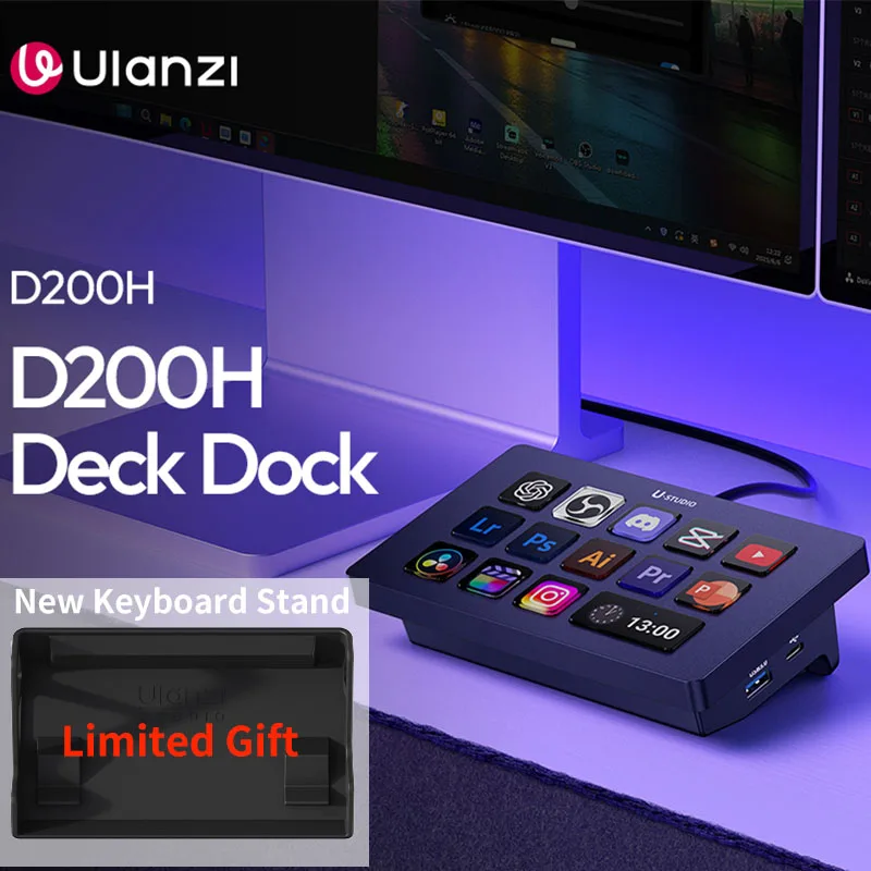 Ulanzi D200H Deck Dock Streaming Controller for Photography Desk