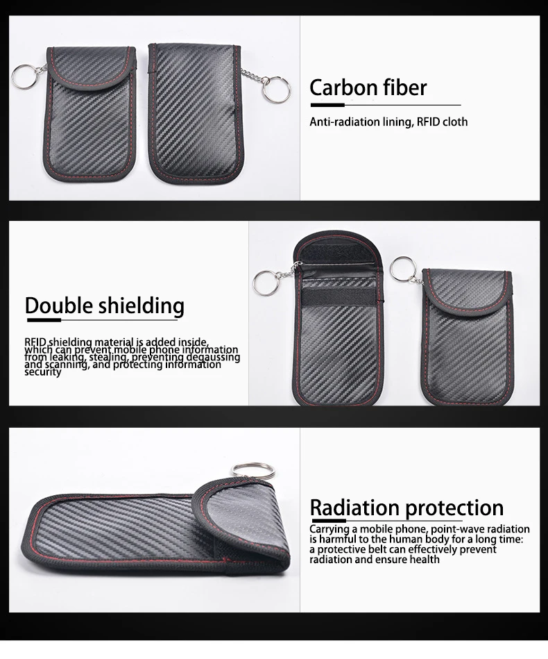 Étui Anti-RFID Wave Protect - Pochette Blocage Ondes pour Clé