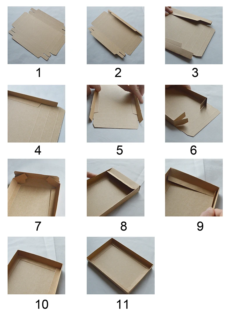 10 Stück rechteckige Geschenkboxen mit Deckel, weiß-schwarze kleine Geschenkverpackungsboxen für Verpackungen, Kraftkartonboxen in verschiedenen Größen – Detail 21
