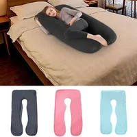 140/150CM Pregnant Maternity U-shaped Body Pillow Case Velvet Replacement Washable Cover Sleeping Support for Leg Pillow Cover 1
