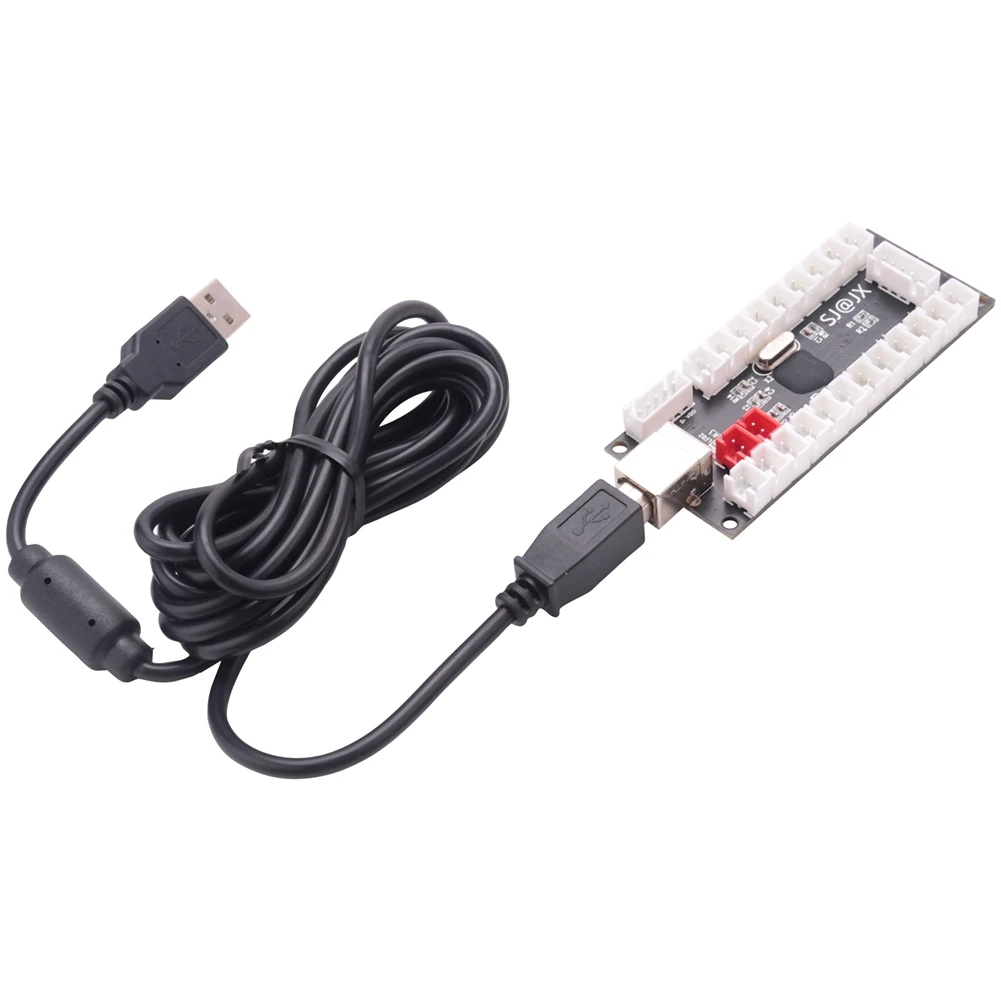 2X 제로 딜레이 아케이드 USB 엔코더 PC-조이스틱(마메 자마 및 기타 PC 격투 게임용)
