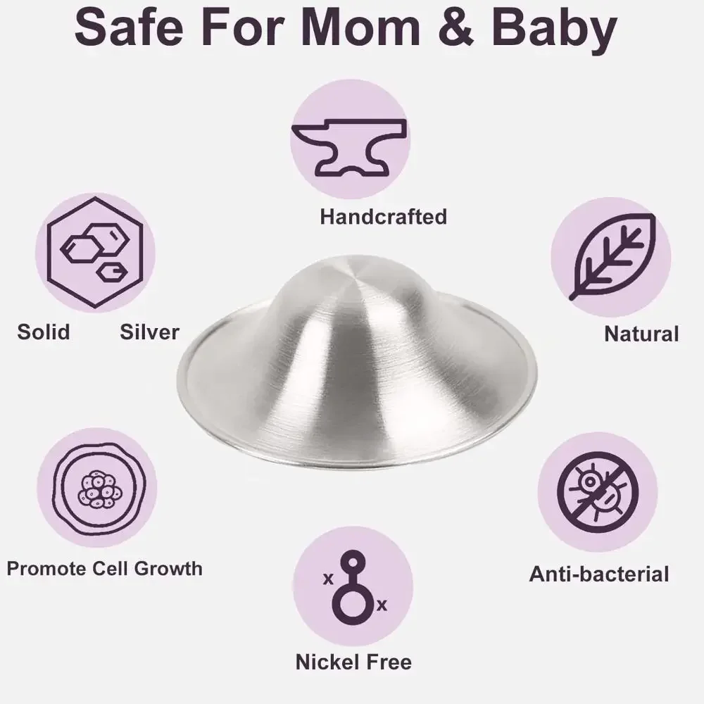 Alloy Nipple Shields for Breastfeeding Relief and Healing