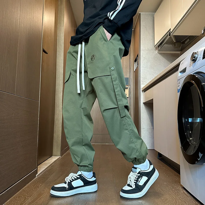 Trendy workwear pants for men new leggings for casual wear trendy versatile loose fitting sports