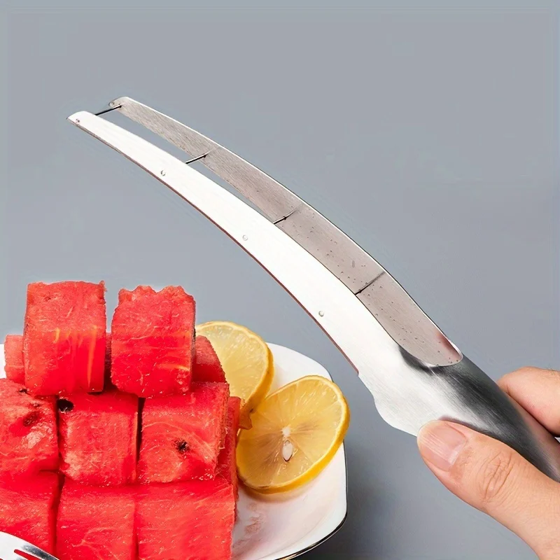 Stainless steel watermelon slicer suitable for fruit salads and melons kitchen tools easy slicing fruit slicer food slicer