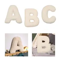 Letter Plush Pillow Ornament Throw Cushion Decorative Throw Pillow for Living Room Home Office Couch Home Decoration 1