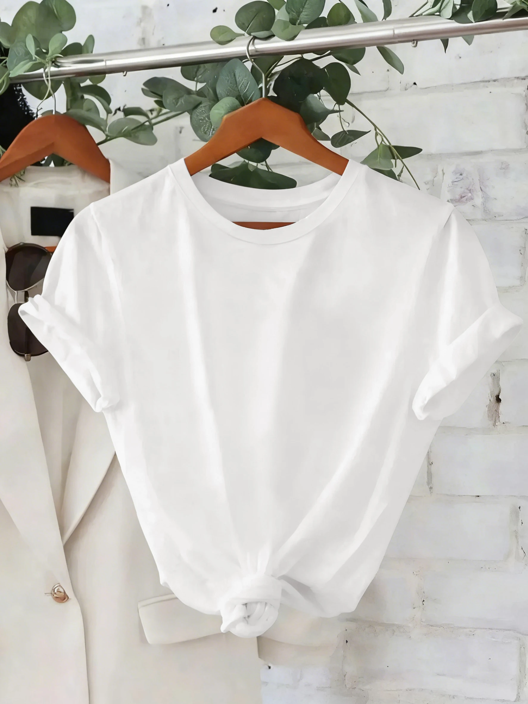 Casual 12 Color Solid T-Shirt Women Summer Breathable Short Sleeve Hip Hop All-Match Clothing Multicolor O-Neck Tee Shirt 2