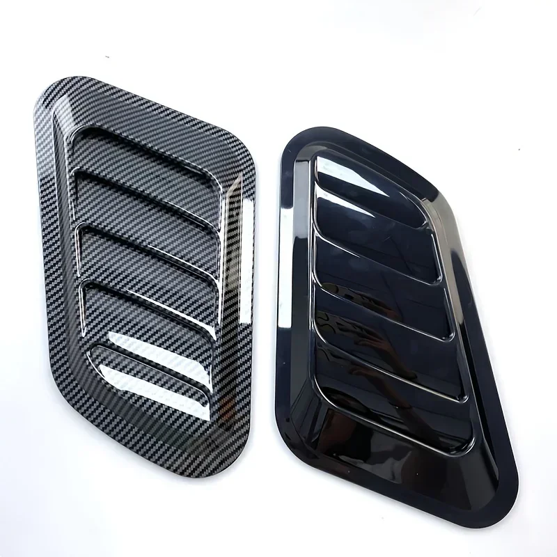 Car Hood Decoration Realistic Air Outlet Design Simulation Air Vent Fake Intake Body Creative Durable Pasted Leaf Board