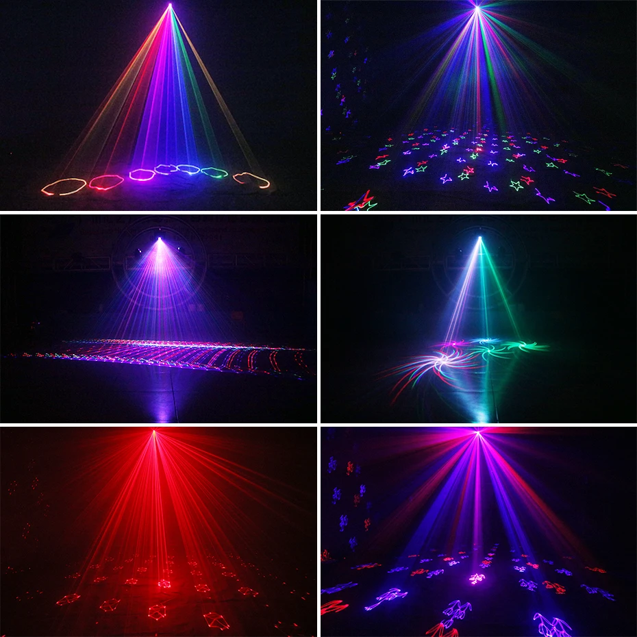 ALIEN 1W 10IN1 RGB 3D Beam Animation Laser Light Projector