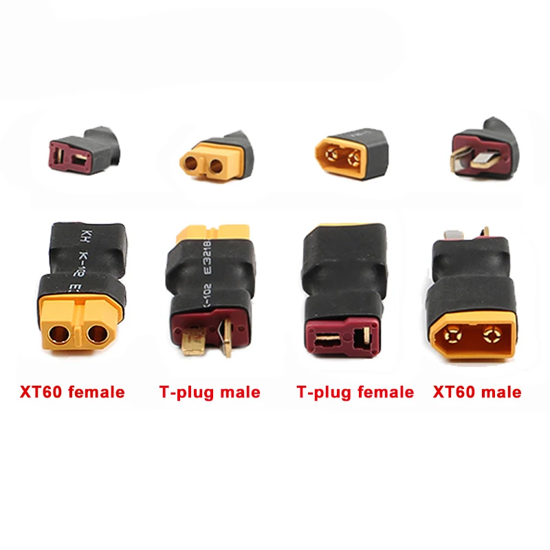 

1Pcs T Deans Plug Male / Female to XT60 Female / Male Connector Adapter For RC LiPo Battery Helicopter Quadcopter RC Parts