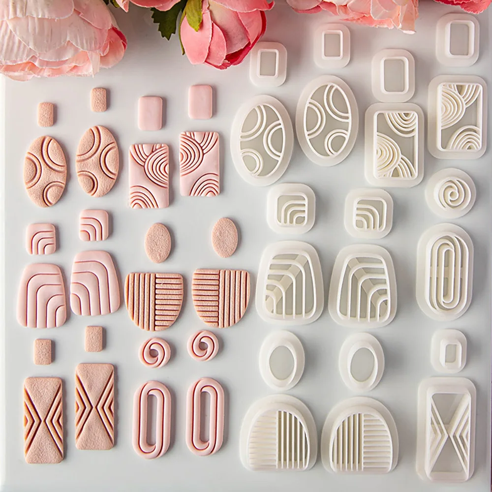 Polymer Clay Cutters Earrings Jewelry Pendant Pottery Tools