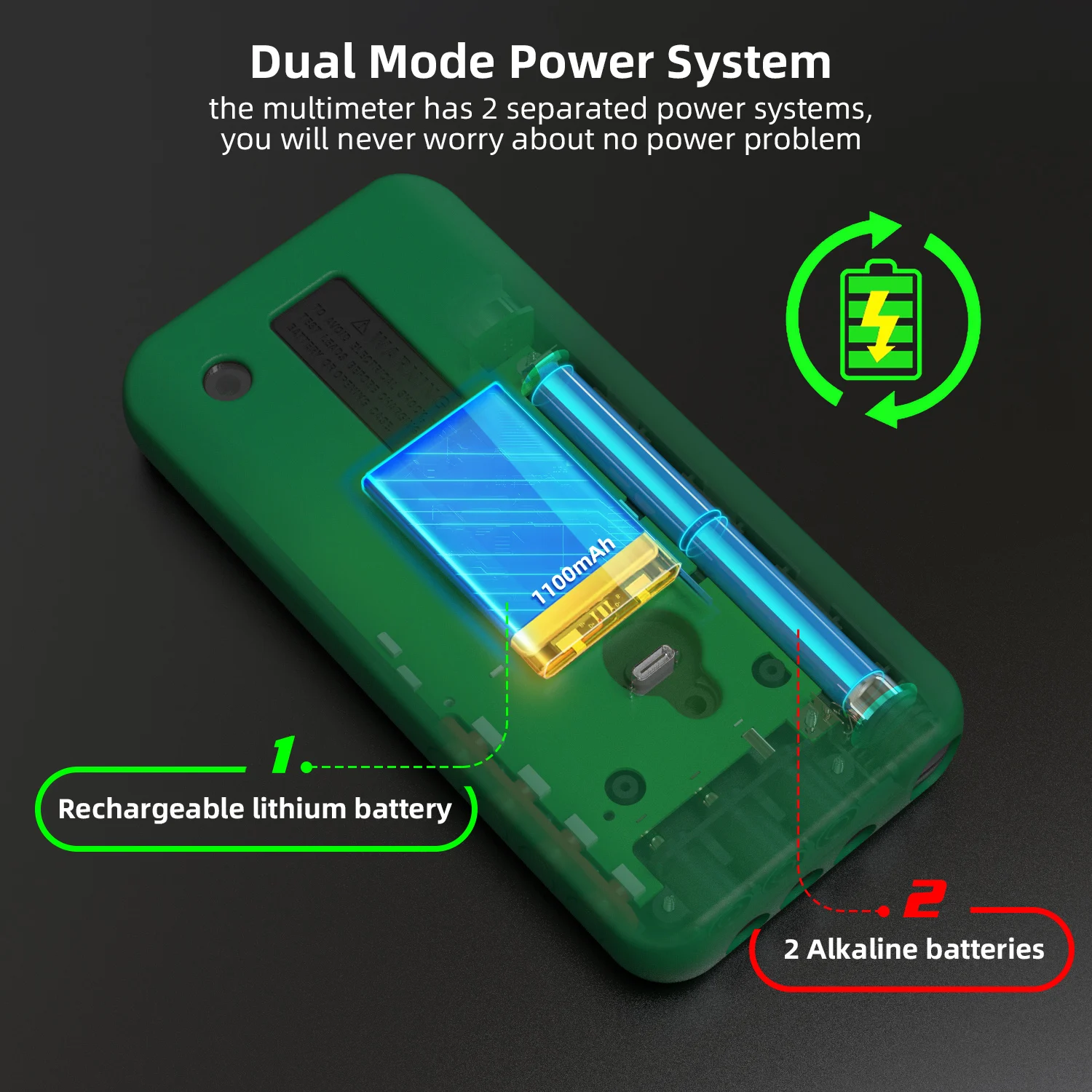 Digital Multimeter BSIDE S30 Smart 15V Diode Infrared Thermometer AC DC Voltage Current Recharge Professional