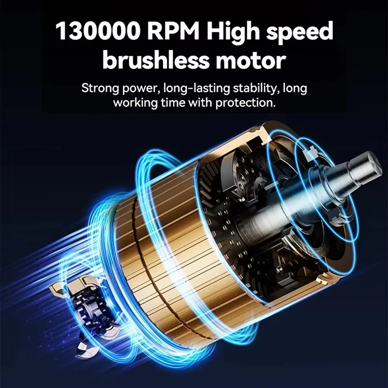 Mini Air Blower Turbo Jet Fan Wind Electric Blower Multifunctional Blowing Dust Dryer With Extra Nozzle Stepless Speed Regulatio 4