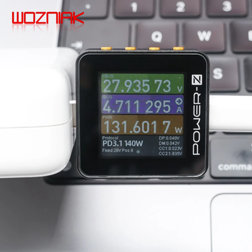 ChargerLAB Power-Z KM003C Portable USB-C Fast Charge Tester PD3.1 QC5.0 Digital Voltmeter & Ammeter Power Tester