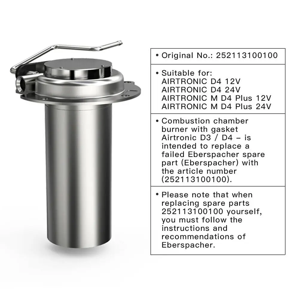 Heater Burner For Air Diesel Parking Heater Eberspacher Airtronic D4/D4S  5KW 12V / 24V 252113100100 Stainless Steel - AliExpress