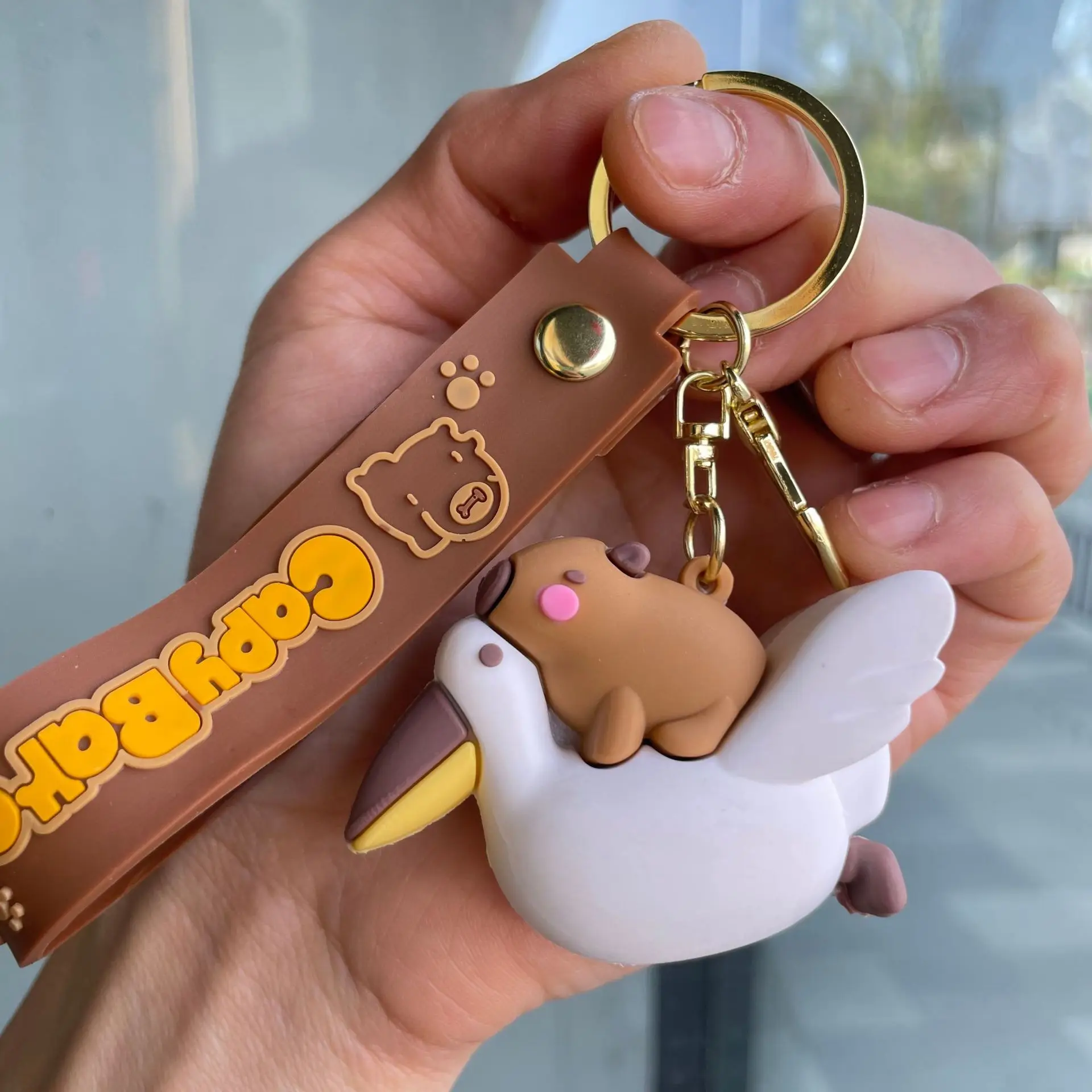 Capybara Keychain - Cute Cartoon Charm